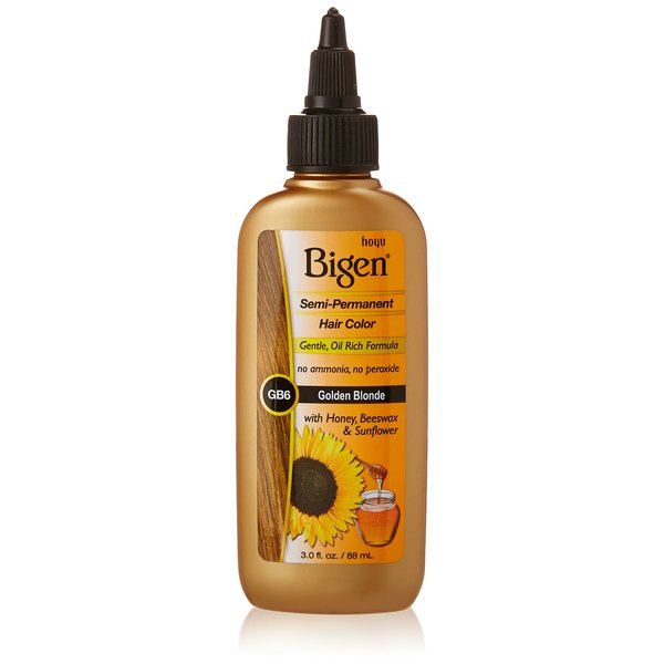 Bigen Semi Permanent Hair Color BSPGB6 Golden Blonde, 3 Fl Oz