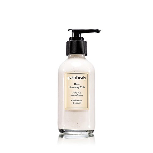 evanhealy Rose Cleansing Milk | Natural Distilled Plant Hydrosols & Essential Oils | Gentle Facial Cleanser for All Skin Types