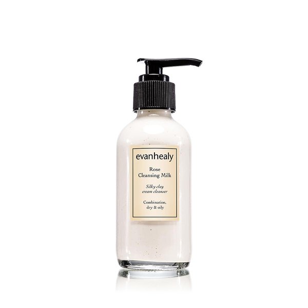 evanhealy Rose Cleansing Milk | Natural Distilled Plant Hydrosols & Essential Oils | Gentle Facial Cleanser for All Skin Types