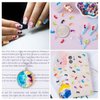 HINZIC 144Pcs Kawaii Fish Nail Charm White Pink Light Purple Red Blue Black Yellow Green Mermaid Koi Fish Dangle Lucky Wedding Prom Engagement Accessories for Scrapbooking Phone Case Doll House Decor