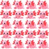 WinnerWhy 20 Pieces Axolotl Plush Toys Axolotl Stuffed Animals Bulk, Kawaii Axolotl Keychains Plush Stuffed Axolotl Toy Small Plush Axolotl Gifts Ornament Axolotl Birthday Party Favors(Pink)