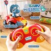 Uregoio 2 Pack Remote Control Cars for Toddlers 1-3, Dinosaur Car for Kids Age 2-4, Babies Toys for 18+Months, RC Car with LED Lights & Music, Boys and Girls Christmas Birthday Gifts 2 3 4 5 Years Old