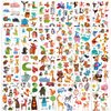 Konsait 24 Sheets Animal Temporary Tattoos for Kids(230+pcs), Zoo Jungle Sea Animal Fake Tattoos Waterproof Tattoo Sticker Decor for Children Boys Girls Animal Birthday Party Favor Gift Bags Filler