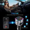 (Upgraded Version) FM Transmitter Bluetooth, SONRU Bluetooth Car Adapter [PD 30W & QC3.0 18W], Wireless FM Radio Transmitter, Hands-Free Calling, Siri Google Assistant, TF Card
