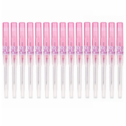 Piercing Needles,15PCS 20G IV Catheter Needles 20 Gauge Disposable Stainless Steel Hollow Body Piercing Needles for Ear Nose Belly Navel Nipple Piercing