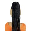 VAVANGA Box Braided Drawstring Ponytail - 26 Inch Long 3X Box Braids Ponytail Hairpiece Clip-in Braiding Drawstring Ponytail Crochet Braided Hair Extensions for Black Women(#1, 26”)