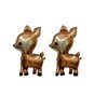 CHIL 2PCS 41 Inch Deer Balloons Foil Woodland Deer Shaped Animal Balloons Cartoon Animal Deer Wildlife Balloons for Jungle Safari Themed Kids Birthday Party Decorations
