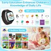 Smart Watch for Kids with 30 Puzzle Games, 140 Educational Learning Cards, Screen Protector, HD Touch Screen, Camera, Music, Pedometer- Perfect for Boys Ages 4-12 as Fun & Educational Birthday Gift