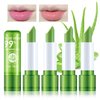 PPPanYiDi 4PCS Aloe Vera Color Changing Moisturizing Lipstick for Women, Magic Temperature Color Change Lipstick Lip Blam Gloss Makeup Gift Set, Long Lasting Nourishing Tinted PH Lip Balm Moisturizer