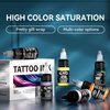 Tattoo Ink 10 Colors Set 1/2oz 15ml/Bottle Tattoo Inks Pigment Kit Superior Tattoo Supplies for Lining, Shading, Tribal, and Blending TI6003-15-10