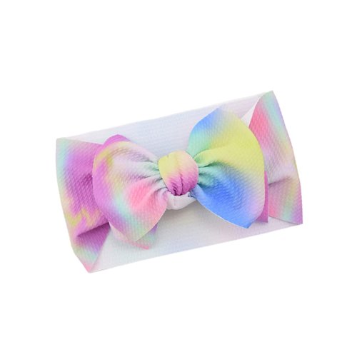 Tie Dye Turban Headband Baby Girls Tie-Dye Hairband Bow Baby Boy Tie Dye Headwarp BBG57 (B3)