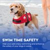 Paws Aboard Dog Life Jacket - Keep Your Canine Safe with a Neoprene Life Vest - Designer Life Jackets - Perfect for Swimming and Boating - Red, XX-Small