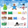 BANBBUR 3 Pack Christmas Stocking Stuffers for Kids,Christmas Crafts for Kids,Build a Snowman Kit Modeling Clay DIY Christmas Gifts Activities
