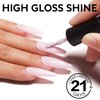 AIMEILI Hema Free Nude Pink Gel Nail Polish Soak Off U V Neutral Gel Polish -481 10ml