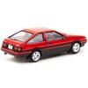 Tarmac Works Sprinter Trueno (AE86) RHD (Right Hand Drive) Red and Black with Red Interior J Collection Series 1/64 Diecast Model JC64-001-RD