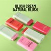 LAMUSELAND Cream Blush Stick, Multi Use Waterproof Natural Face Blush, Moisturize, Long-lasting, Pigmented & Blendable, Matte Makeup Blush Stick for Cheeks Eyes Lips (coral orange)