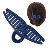 Hair Clamps, Hair Claw Clips Non Slip Strong Claws for Cooking for Women for Makeup for Face Washing for Girls(navy blue)