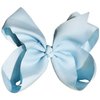 Hair Clips Boutique Hair Bows Alligator Clip for Women Girl Hairpin 6 Inch TSFJ02 (Light Blue)