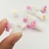 BlingKingdom 16pcs Daisy Toe Separators Silicone for Pedicure Nail Polish Gel Foot Toe Spacers Pedicures Nail Art Tools