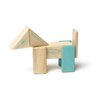 Tegu Robo Magnetic Wooden Block Set, Electric Aqua, 8 PIECE
