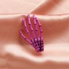 Punk 4 Pcs Skeleton Hands Bone Hair Clips for Women,Rock Horror Claws Skull Hand Hair Clip Halloween Party Accessories (Style#A)