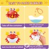 Baby Bath Toys for Toddlers, Crab Bath Bubble Maker with 12 Songs, 3 Pack Wind-up Pool Toys for Kid, Bathtub Toys As Birthday Gift for Boys Girls