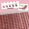 Mayhug Brown Lash Clusters Natural Lash Extensions DIY Lash Extensions Wispy Individual Eyelashes 8-16mm Eyelash Clusters 168Pcs Cluster Lashes Extensions D Curl Individual Lashes (Feathery)