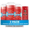 Old Spice Men's Deodorant Aluminum-Free Aqua Reef, 3.0oz Pack of 3 with Travel-Size Swagger Body Wash
