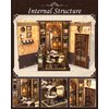 CUTEBEE DIY Book Nook Kit for Adults and Teens, DIY Wooden Miniature Tiny House Dollhouse Kit Bookshelf Booknook Bookcase Model Build Gift Kit Decor Alley with LED Light