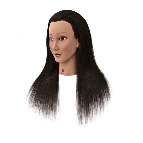 HairZtar 100% Human Hair 24 " Mannequin Head Hairdresser Training Head Manikin Cosmetology Head (NORA)