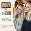 MioYio I Tip Hair Extensions Human Hair 30G/Pack Human Hair Itip Human Hair Extensions #P7/60A Pre Bonded I Tip Real Hair Extensions Long Straight Chocolate Brown to Caramel Blonde 14Inch