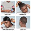 3pcs Silky Durag with Wave Brush for Men 360, Curved Medium/Hard Hair Brush Kits,A