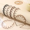 6PCS Plastic Headbands for Women Non Slip Wavy Headband with Teeth Thin Headbands for Girls Hair Comb Headband Hair Accessories for Women Christmas Gifts