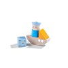 HABA Discovery Building Blocks Boat - Montessori Wooden Toys, Toddler Learning Toys 1-3, Educational Sensory Stacking Blocks, Made in Germany