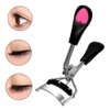 Pinkiou Eyelash Curlers with Comb and Eeylash Separator Set Professional Lash Curler with Built-in Comb Ergonomic Heart-Shaped Handle and Eyelash Comb Tool for Daily Makeup