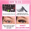 Focipeysa Cluster Eyelash Extensions Fluffy Eyelash Clusters with Bottom Lashes 14-20mm Lash Clusters 315pcs Individual Eyelash DIY Lash Extension for Beginners (60D 80D 100D Mixed)