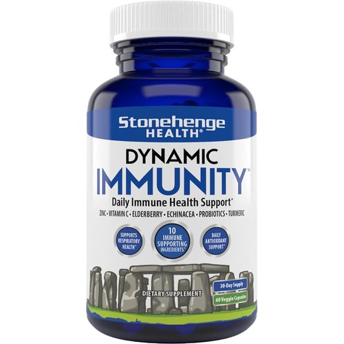 Stonehenge Health Dynamic Immunity Daily Supplement 10-in-1 Immune Boosters Zinc, Elderberry, Ech...