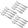 12-Piece Kids Toddler Fork Set, HaWare Stainless Steel Preschooler Utensils Mini Flatware Set, Hammered Pattern(Adult Look) Cutlery, BPA Free and Dishwasher Safe