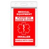 Inhaler Medical Alert Equipment Luggage Tag - Handle with Care, DOT and ACAA regulations (LTI-145) Quantity (1)