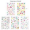 Konsait 1000+pcs Summer Nail Art Stickers 3D Self-adhesive Nail Decals Hawaii Flamingo Cactus Flower Fruits Ocean Leaves Nail Art Designs for Women Girls Kids