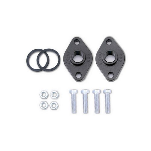 Grundfos 519603 Cast Iron Flange Set for UP Series Circulator Pumps-1-1/4 NPT, Black