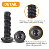Cicidorai 720Pcs M3 M4 M5 M6 10.9 Grade Alloy Steel,Button Head Hex Socket Cap Screws Bolts,Flat Washers & Nuts Assortment Kit