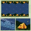 Breling Camping Party Decorations Camping Tablecloth Adventure Camp Out Table Cover Plastic Rectangular Picnic Hiking Table Cloth for Picnic Hiking Camping Birthday Party Supplies(2 Pieces)