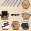 OWDEN Professional 6Pcs. Leather Hollow Punch Set. Size: 1.0-5.0mm for Leather Belt, Watch Band and Leather Strap Gasket. with a Free Mini Cutting mat.