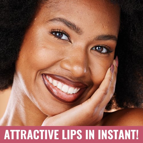 Vevivia Lighting Lip Liner - Lip Stain Peel Off with Tweezer, Long Wear Peel Off Lip Liner Tattoo with Matte Finish, Waterproof, Smudge-proof, Transfer-proof, Highly Pigmented Color, Coffee