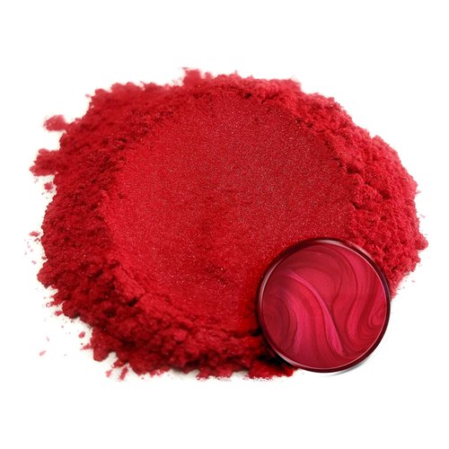 Eye Candy Premium Mica Powder Pigments | Multipurpose DIY Arts and Crafts Additive | Acrylic, Woodworking, Bath Bombs, Resin, Epoxy, Soap, Fishing Lures (Baku Red)