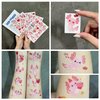 Pink Lovely Axololt Temporary Tattoos, Waterproof Temporary Tattoo Stickers for Birthday Decorations, Party Supplies Party Favors, School Rewards Gifts