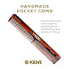 Kent 2T Fine Tooth Comb and Wide Tooth Combs For Men, Small Beard Comb and Mustache Comb, Daily Hair Styling and Mens Grooming Comb for Men, Styling Comb for Men Kent Comb