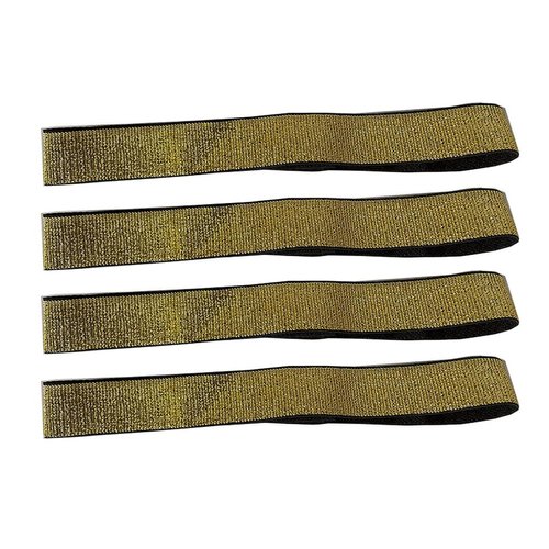 4pcs Elastic Bands for Wig, Wig Bands for Keeping Wigs in Place, Adjustable Lace Front Wig Edge Melting Bands for Women, Gold Color