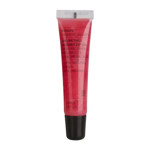 EVOLVE Organic Beauty - Bio-Retinol Glossy Lip Oil | Vegan, Clean, Cruelty-Free Beauty (0.5 fl oz | 15 ml)